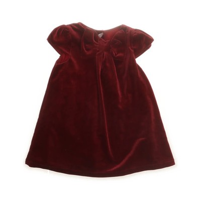 H&M, Kleid, Größe: 68, Rot, Elasthan/Polyester, Einfarbig, Samt, Mädchen #jLH