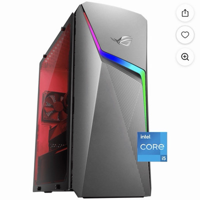 ASUS ROG Strix G10CE-WB553 i5-11400F RTX 3050 8GB 512GB SSD Win11 Gray