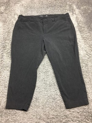 Old Navy Pixie Cropped Pants Woman Size 22 Gray High Rise