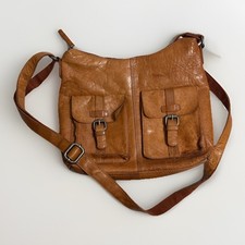 Bolso Bandolera de Cuero con Diseño Holandés Spikes & Sparrow Bolsillo de Carga Viaje *MANCHAS