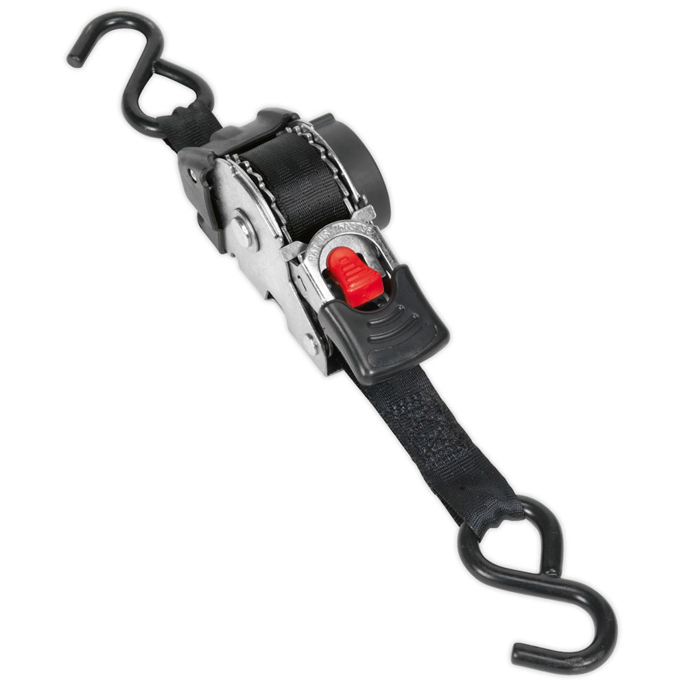 Sealey Auto Retractable Ratchet Tie Down 25mm x 3mtr