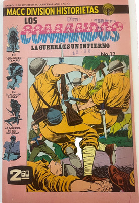 LOS COMMANDOS #12 MACC Division Historietas 1975 FREE USPS SHIPPING (FN-VF)