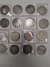 16 pcs Morgan and Peace silver dollars 90% silver