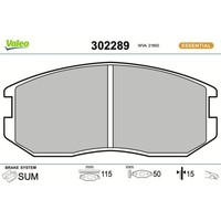 1X Bremsbelagsatz, Scheibenbremse Valeo 302289 Passend FüR Daihatsu Proton