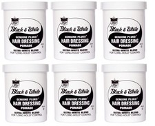 Image of Black & White Genuine Pluko Hair Dressing Pomade 200ml x6
