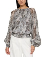 Lafayette 148 New York Gathered Detail Blouse Women's