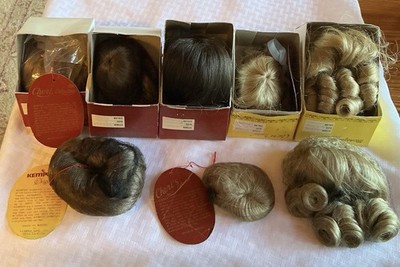 Lot Of 8 Vintage Doll Making Wigs Cheri s Monique + Assorted