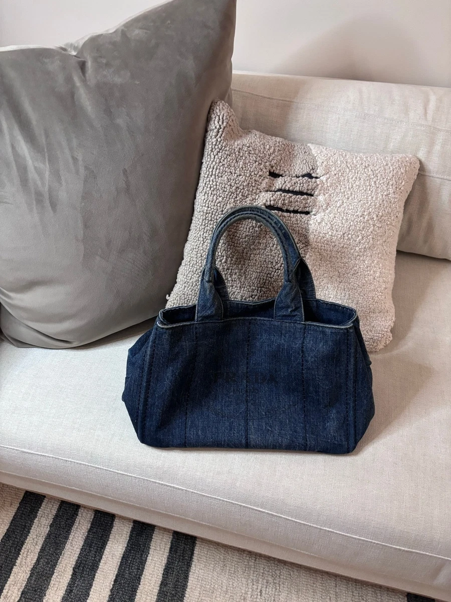 PRADA Denim Exterior Bags & Handbags for Women for sale | eBay