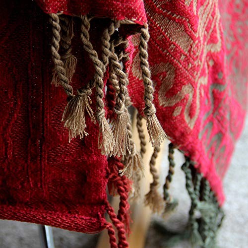 Boho Throw Blanket, Chenille Jacquard Tassels Throw Blankets for Bed Couch So... - Picture 7 of 9