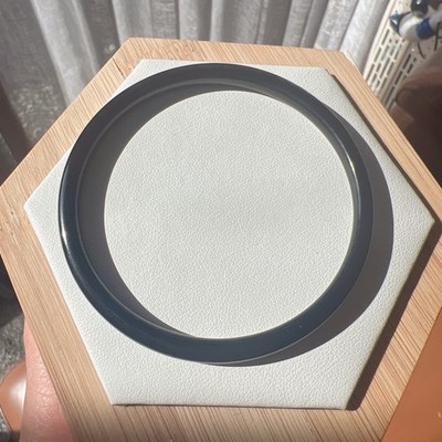 Good Quality Natural Hetian Jade Black Yangzhi Jade Bangle, 58mm Inner Diameter