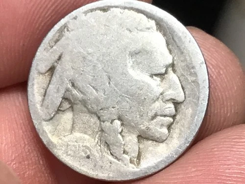 1913-D Type 2, T2, Buffalo Nickel, Rare Date, Restored Date, 1 COIN