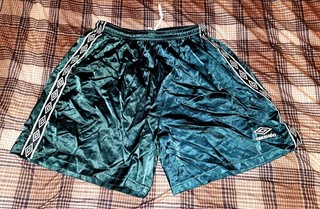 UMBRO Nylon Soccer Shorts Satin Glanz XL Retro Running Vintage 90s