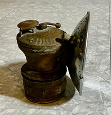 Auto-Lite Vintage Carbide Miner’s Cap Lamp Headlamp w/ Reflector Made in USA
