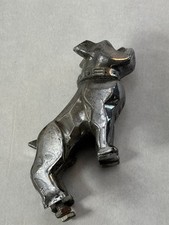 Vintage Mack Truck Original Metal Bull Dog Steel Chrome Hood Ornament Emblem