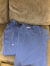 Fabletics Scrubs Ceil Blue Top and Joggers Set Mixed sizes