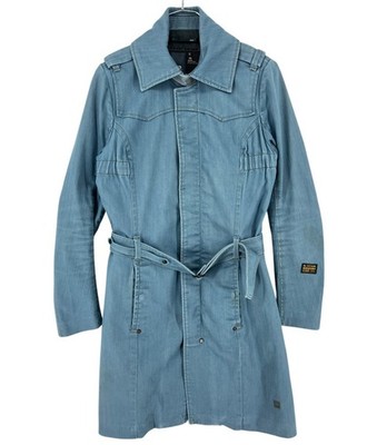 G-STAR Women's Hudson Denim Trench Coat Size S