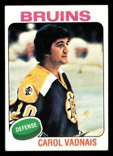 1975-76 Topps Carol Vadnais #27 - Boston Bruins - EX