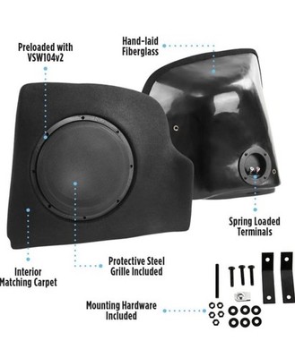 NVX BE-TOYHIG3-VS102 Aftermarket Subwoofer Box Toyota Highlander 2014-2019
