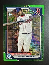 2024 Bowman Chrome Baseball Vladimir Asencio Green Mojo /99 #BCP-227 Red Sox 