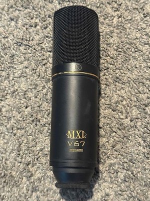 MXL V67 Black Large Capsule Condenser Microphone - Studio Mic - Tested