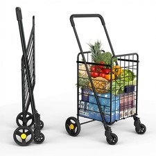 Our Modern Space Shopping Cart 360 Swivel Wheels Foldable Collapsible Lig
