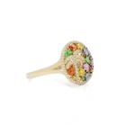 Effy Watercolors 14k Gold Multi-Stone & Diamond Palm Tree Sz 13.25 Ring #JB662-3 — photo 3