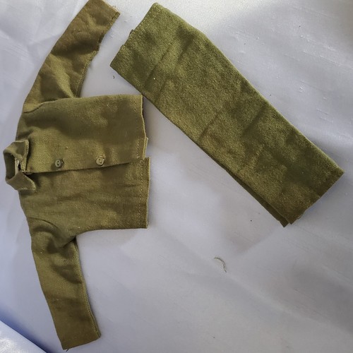 GI JOE Hasbro Green Army Shirt Pants, Cap. Boots, Poncho, & Shovel - Picture 4 of 14