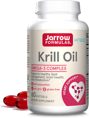 Jarrow Krill Oil, Phospholipid Omega-3 with Astaxanthin, 60 Softgels