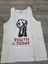 Youth Of Today Hardcore Straight Edge Punk Tank Top YOT white 