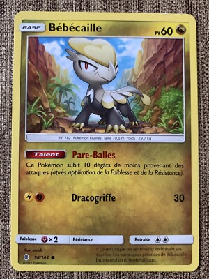 Carte Pokemon Bebecaille Pv 60 98 145 17 Ebay