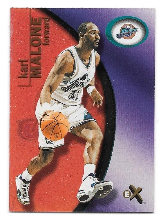 KARL MALONE SERIAL /201 2000-01 FLEER EX ESSENTIAL CREDENTIALS NOW 90 UTAH JAZZ