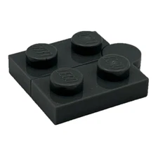 Lego 2429c01 Dark Bluish Gray Hinge Plate 1 x 4 Swivel Top Base Hollow Clip