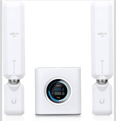 AmpliFi HD Home Mesh WLAN System AFi-HD Ubiquiti 2x Mesh Points & WLAN Router 