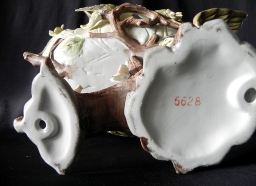 Lenwile Ardalt Japón CUENCO CON PATAS DE PÁJAROS Pintado a Mano Porcelana Bisque - Imagen 13 de 13