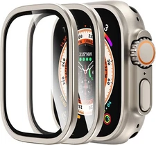Titanium HD Full Tempered Glass Screen Protector For Apple Watch Ultra 2 49mm