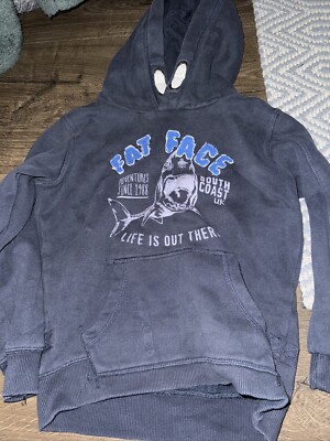 Fat Face Shark Design Hoodie 6-7 Years Excellent Condition Life Is Out  There UK