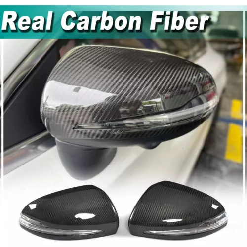 For Mercedes Benz W205 W213 W222 W257 Replace REAL CARBON Side Mirror Cover Cap 