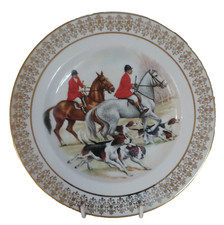 Vintage Hunting Scene Collector's Plate Sampsonite Churchill Diameter 8"/20.5 cm