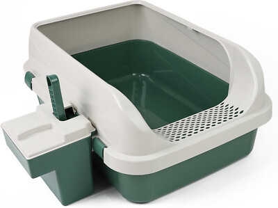 Katzentoilette Katzentoilette Kunststoff oben offen mit Schaufel und Box