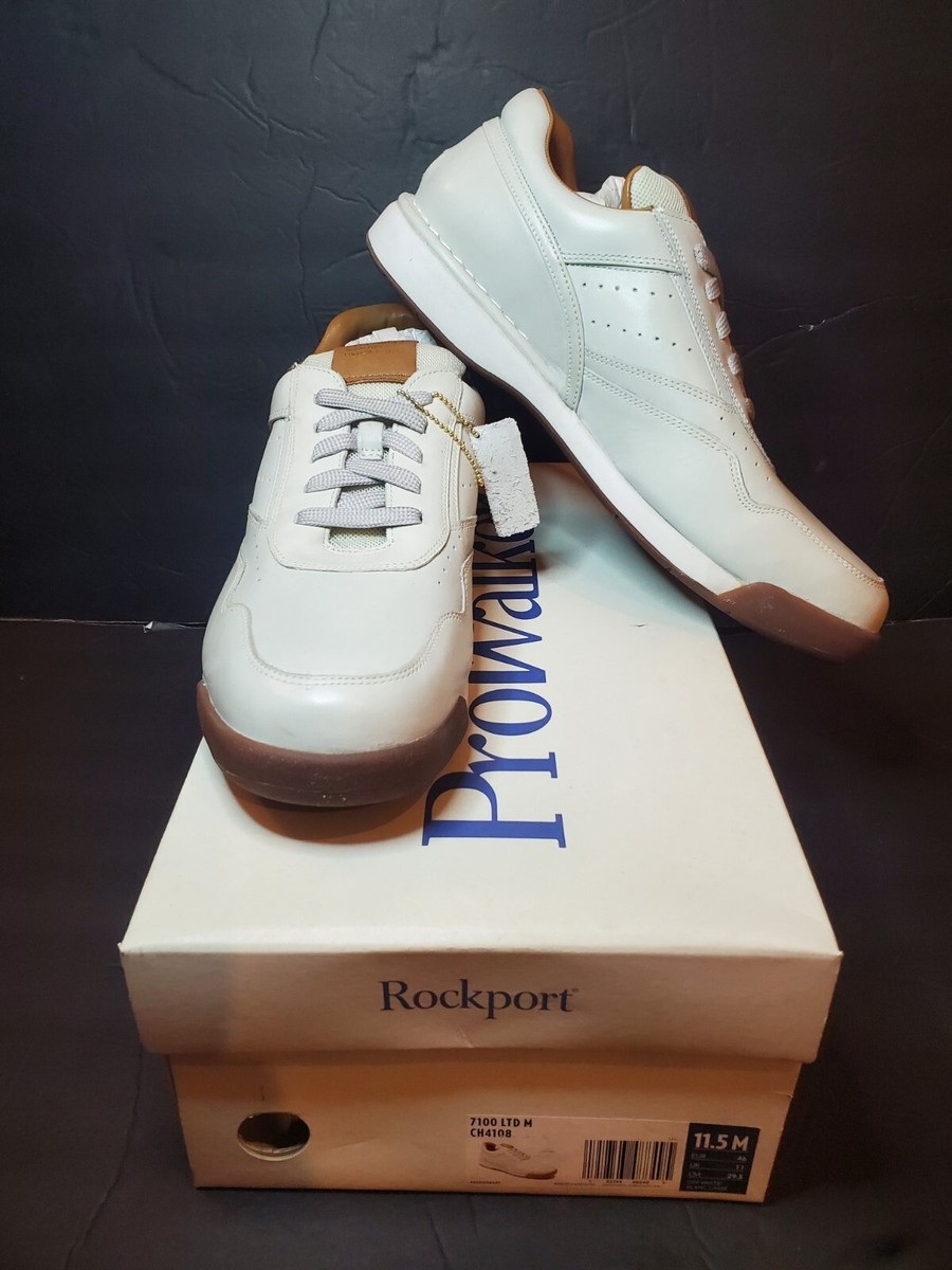 BNIB Mens Rockport 7100 LTD M size Limited Edition Off White Leather  Shoes