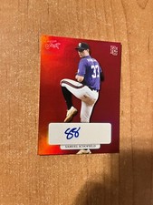 2022 Leaf Perfect Game Showcase - Samuel Schofield - Red Just Minors Auto #d 2/6