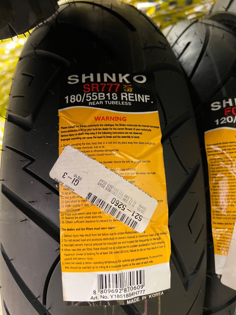 HONDA VTX1800F Shinko 180/55-18 Sr777 A/B 87-4608 REAR TIRE | eBay