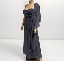 NWT Dark Gray Formal Bridesmaid Dress Size M 255