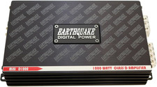 Earthquake Sound Mini D1000 Gen 2 Mono Class D Car Amplifier, 1200 Watts Peak
