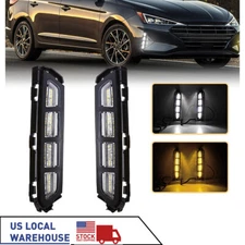 For 2019-2020 Hyundai Elantra LED DRL Daytime Running Light Turn Signal Fog Lamp