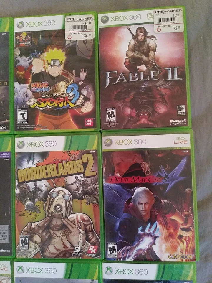 Xbox 360 Game lot Of 17 Resident Evil 6, Naruto , Fable 2 Dishonored and more - Image 3 of 4