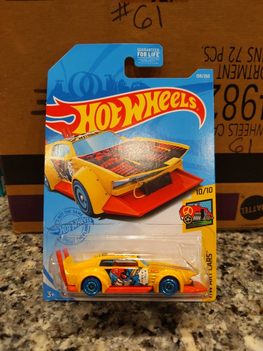 Hot Wheels Mad Manga Yellow #159 159/250 2021 HW Art Cars 10/10 | eBay