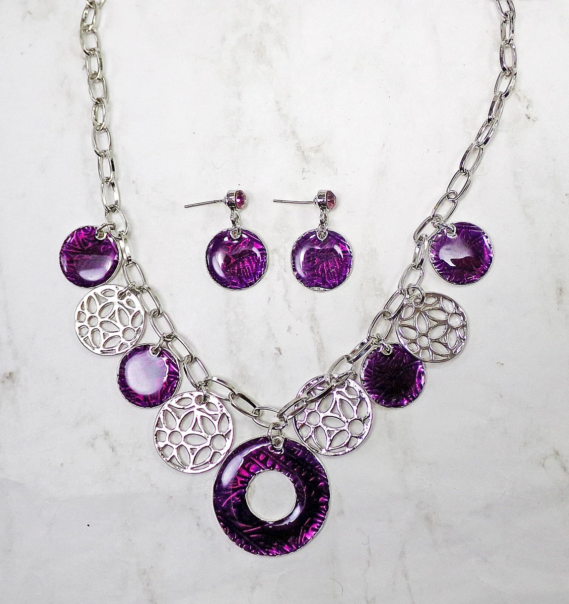 Purple Jewellery Set - Buy Purple Jewellery Set Online Starting at Just ₹75  | Meesho