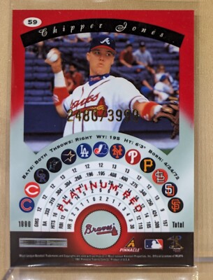 1997 Pinnacle Totally Certified PLATINUM RED #59 Chipper 1997 Pinnacle Totally Certified PLATINUM RED #59 Chipper
