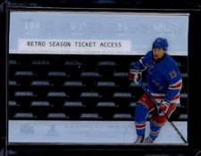 2023-24 UD CREDENTIALS-RETRO SEASON TICKET ACCESS-Alexis Lafreniere NY rangers